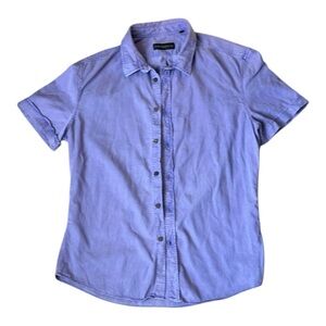 Drykorn for Beautiful People Women's Lyocell Cotton Short Sleeve Camp Shirt L